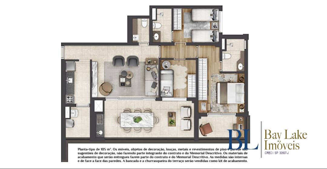 Apartamento, 3 quartos, 105 m² - Foto 10