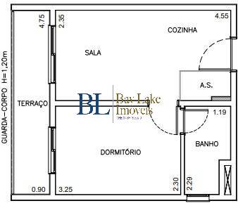 Apartamento, 1 quarto, 29 m² - Foto 2