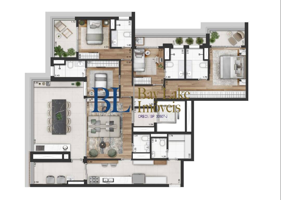 Apartamento, 3 quartos, 176 m² - Foto 23